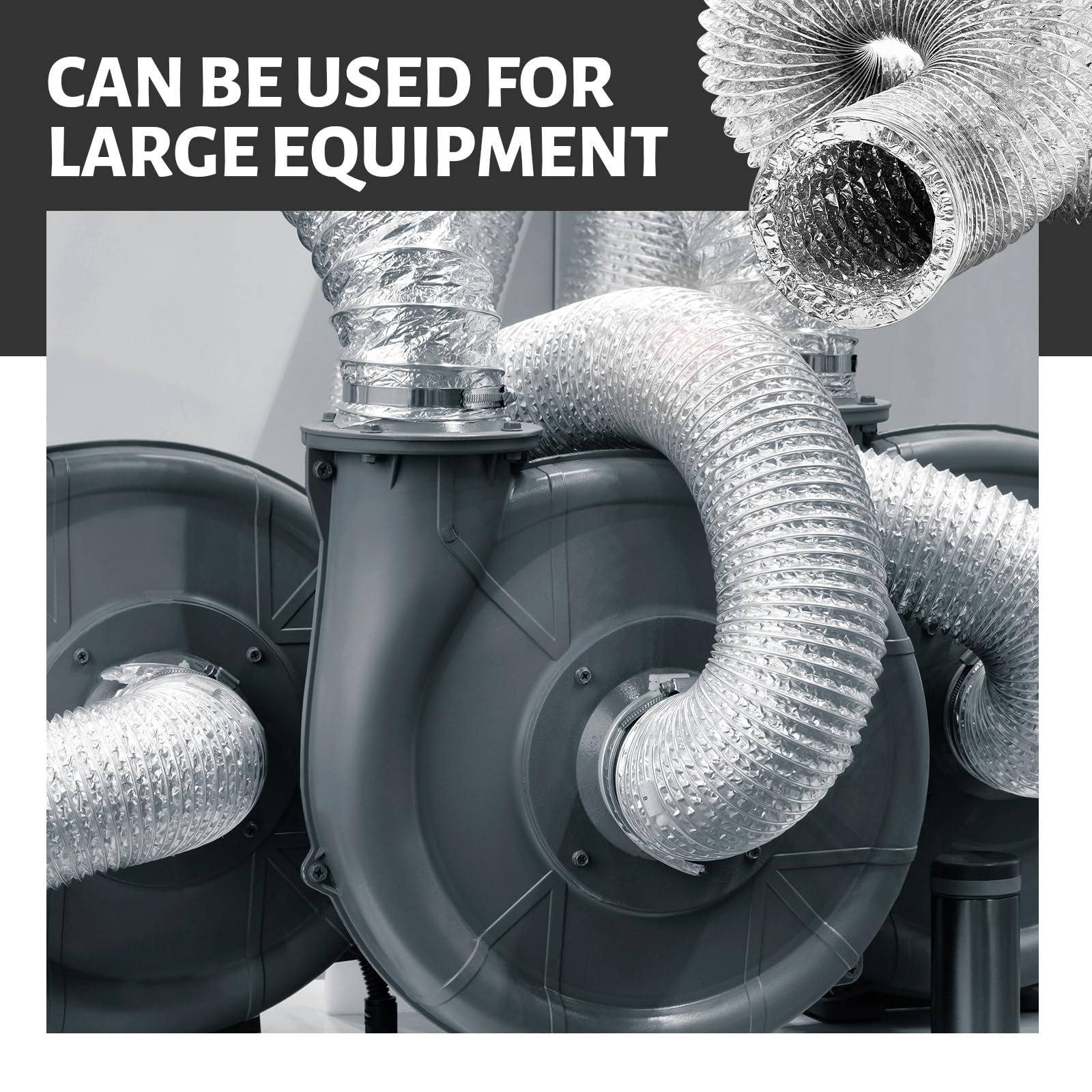 Zonon dryer vent hose bent configuration shows flexible routing around corners.