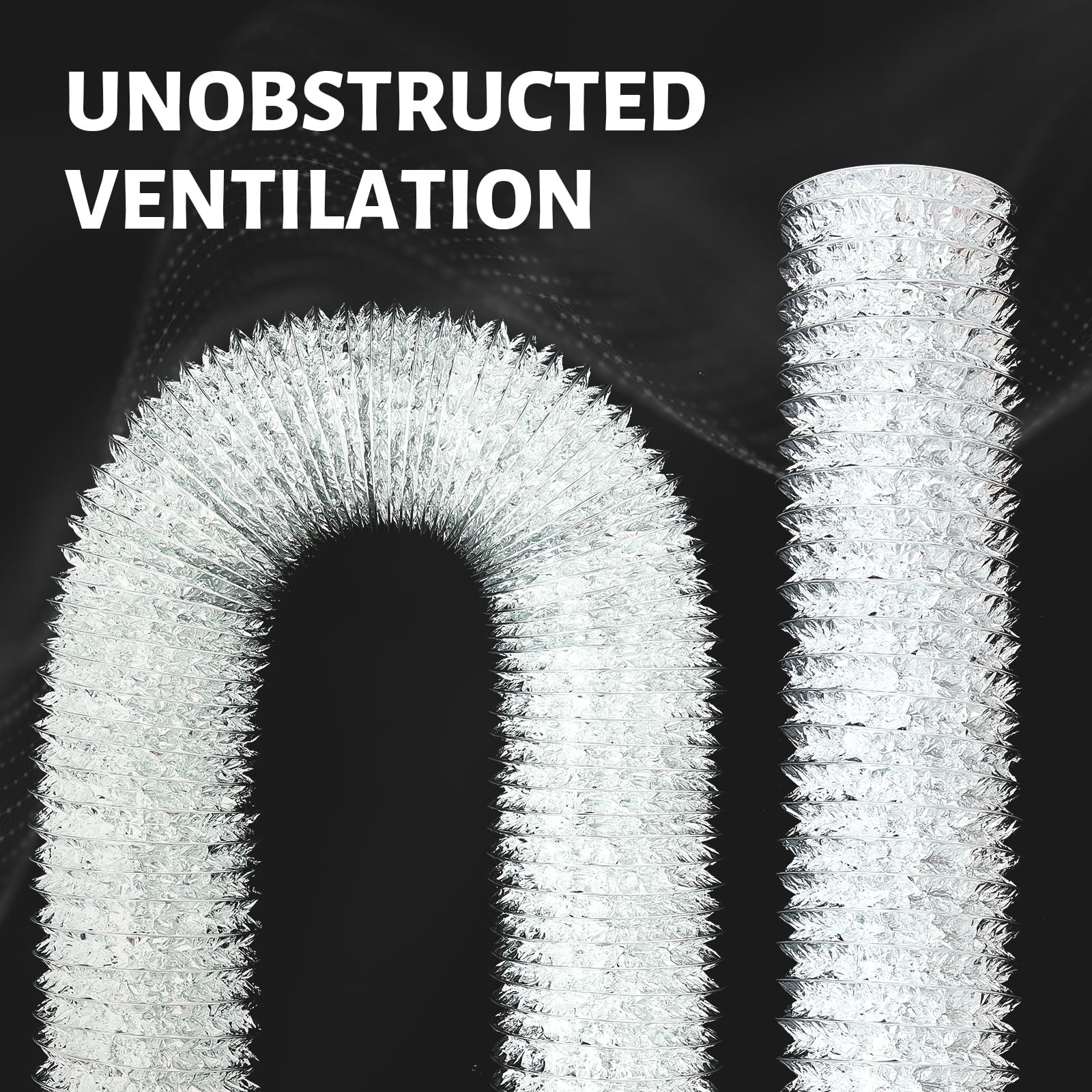 Zonon dryer vent hose extended demonstrates reach for larger setups.