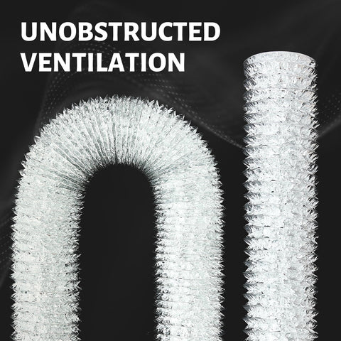 Zonon dryer vent hose extended demonstrates reach for larger setups.