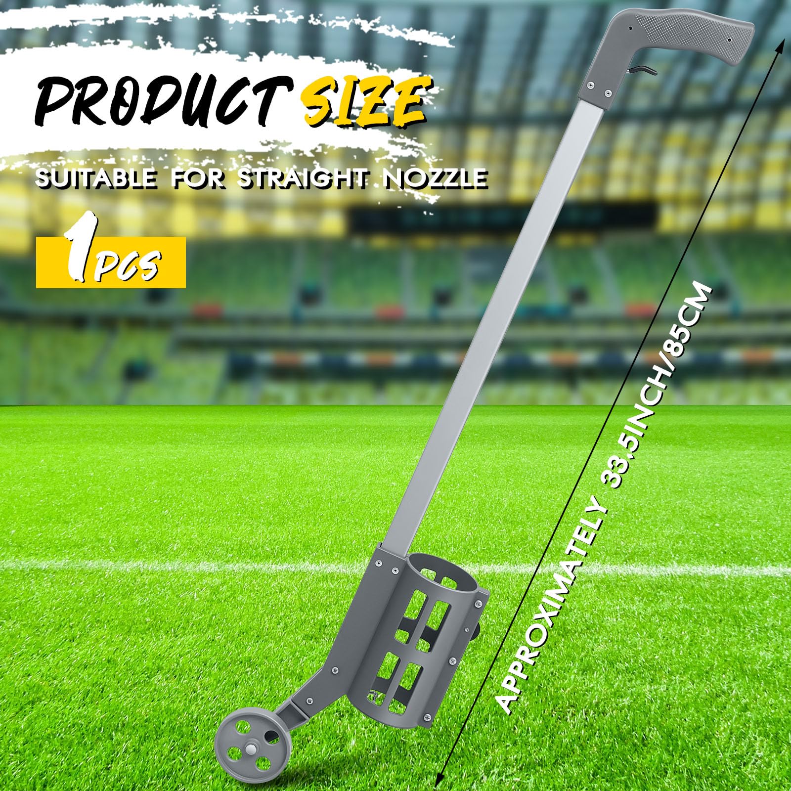 Zonon marking wand with steel-plastic frame for durable use