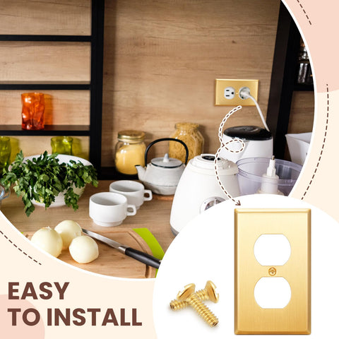 Zonon indoor-use only wall plates replacing old outlets
