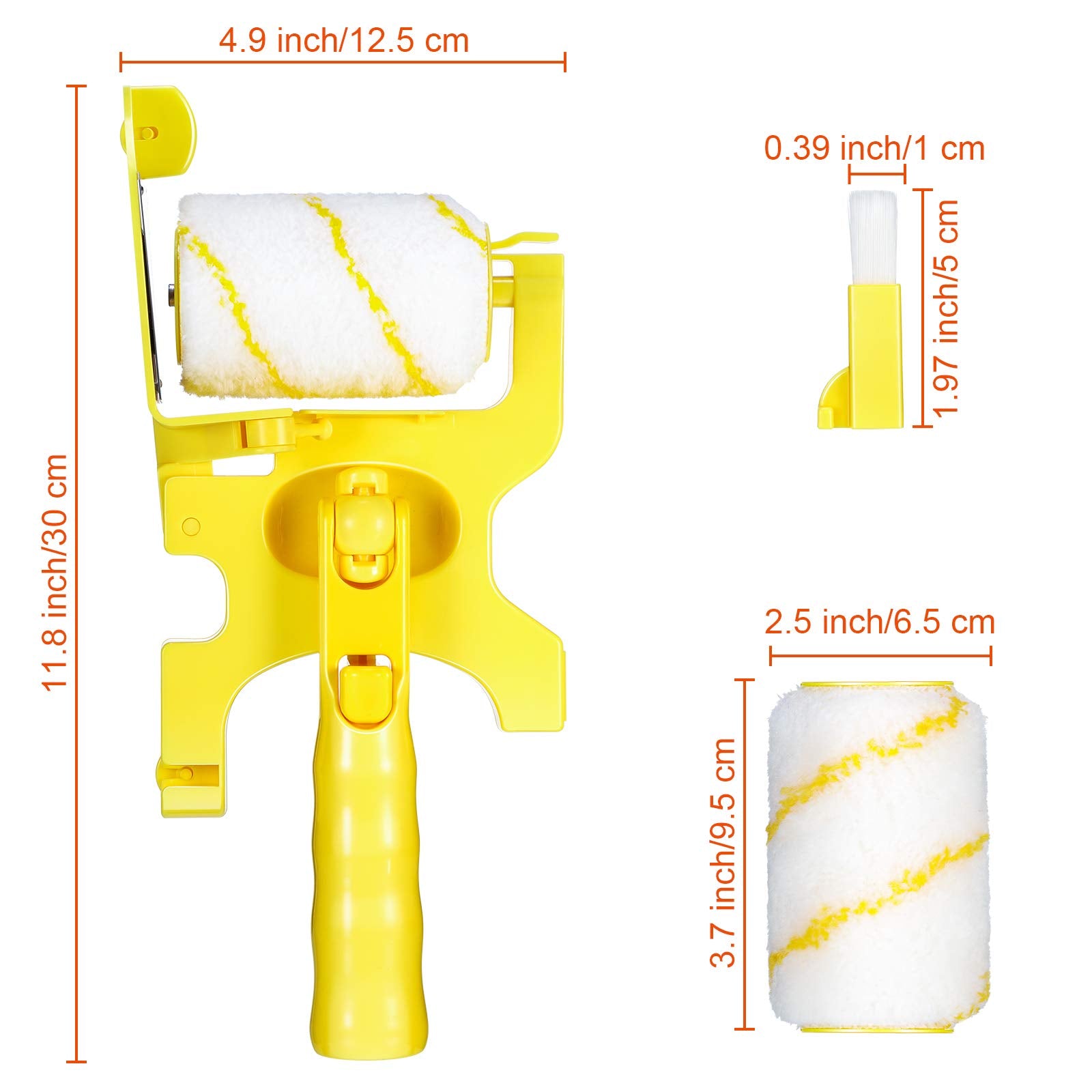 Zonon edger handle featuring 360-degree rotation for multi-direction use