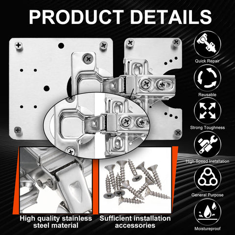 Zonon stainless steel screws provide durable, rust-resistant mounting.