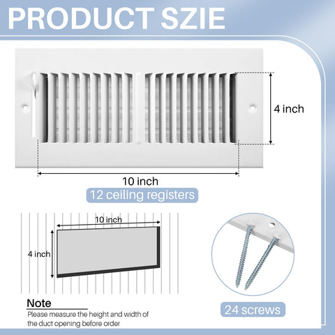 Zonon vent cover steel construction with matte white finish.