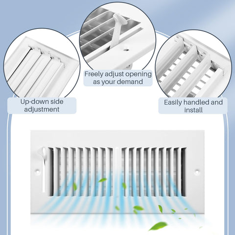 Zonon vent cover demonstrates two-way air direction.