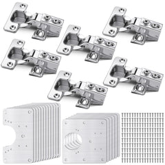 Zonon wide hinge repair plate for large cabinet doors improves stability.