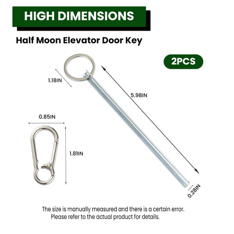 Zookpr elevator keys with metal keychain detail for portable use