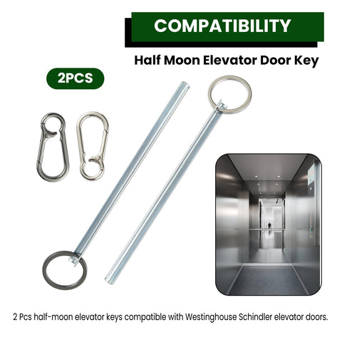 Zookpr stainless steel elevator key pair ideal for routine maintenance