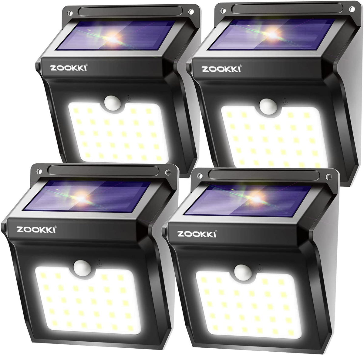 ZOOKKI 28-LED panel lights brighten walkways with vivid energy-efficient glow