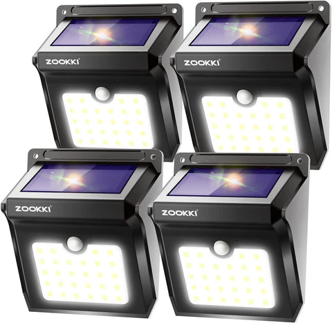 ZOOKKI 28-LED panel lights brighten walkways with vivid energy-efficient glow