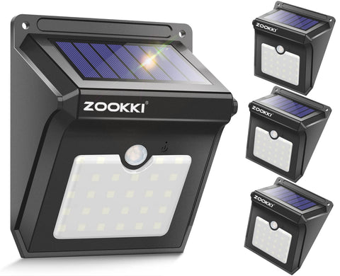 ZOOKKI all-weather solar lights perform in sun, snow, and rain