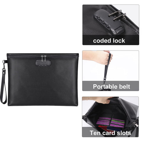 ZOOPIP fireproof bag zipper closure ensures secure access to contents