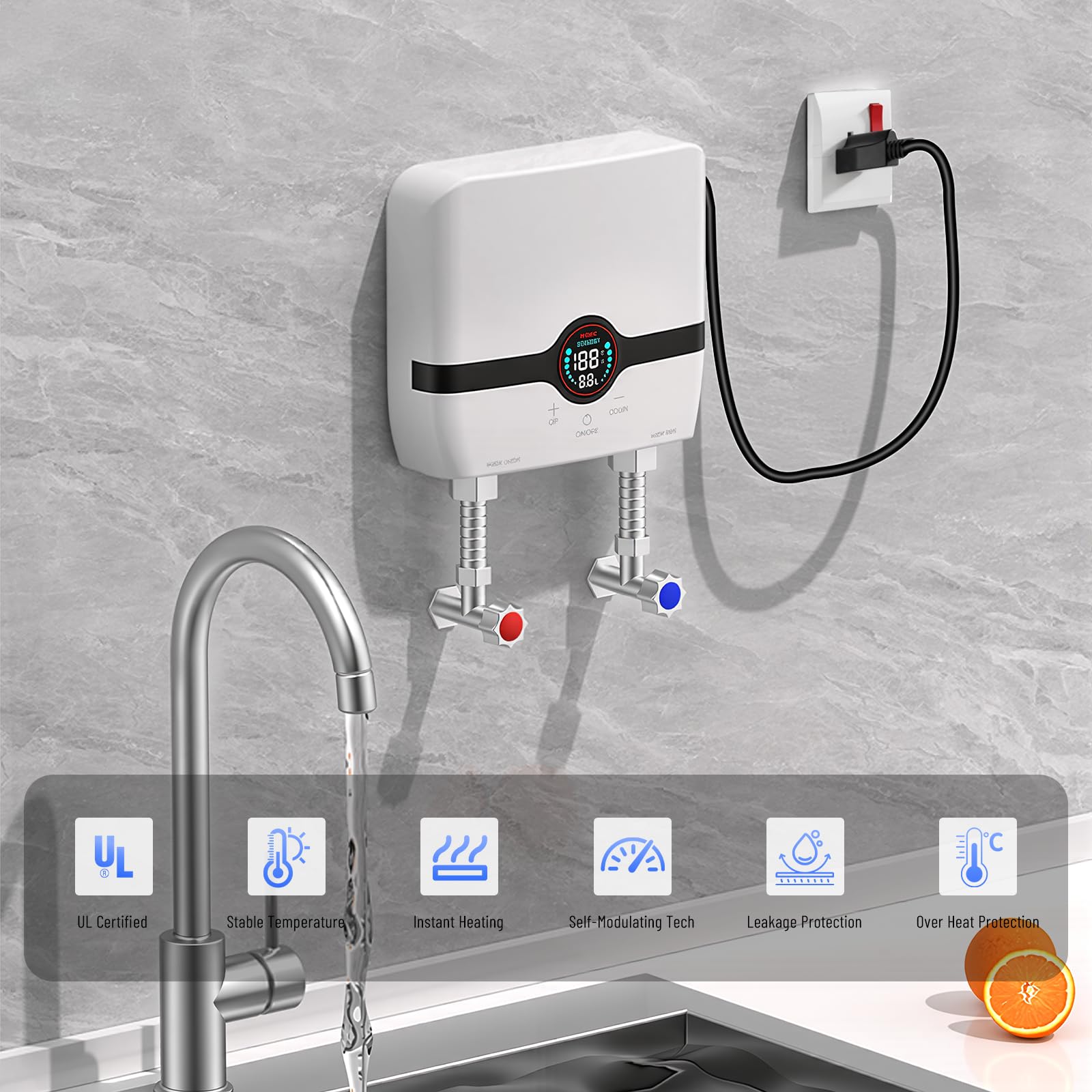 ZOOTEALY water heater remote control for convenient adjustments