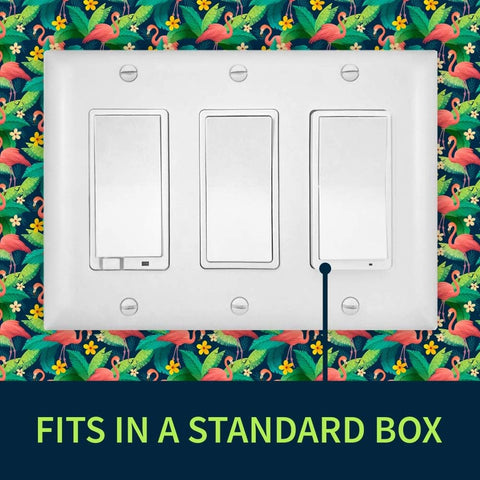Wire-free installation of Zooz ZEN34 on a flat surface or switch box
