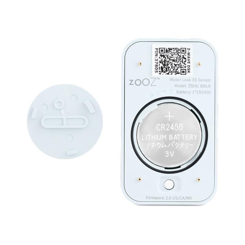 Zooz 800LR compact design sensor fits tight spaces for proactive leak prevention