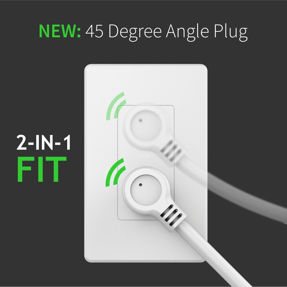 Zooz ZEN15 angled plug design enables two switches in one receptacle