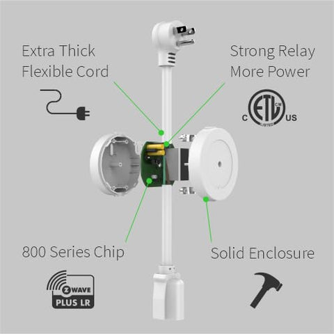 Zooz ZEN15 heavy-duty cord supports installations with limited outlet access