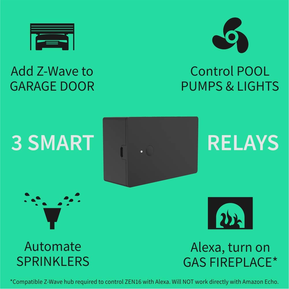 Zooz Zen16 three-relays-multi-output demonstrates independent control for multiple devices.