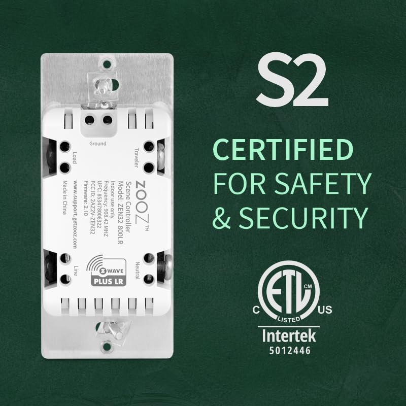 Zooz ZEN32 800LR packaging with setup guide and warranty information
