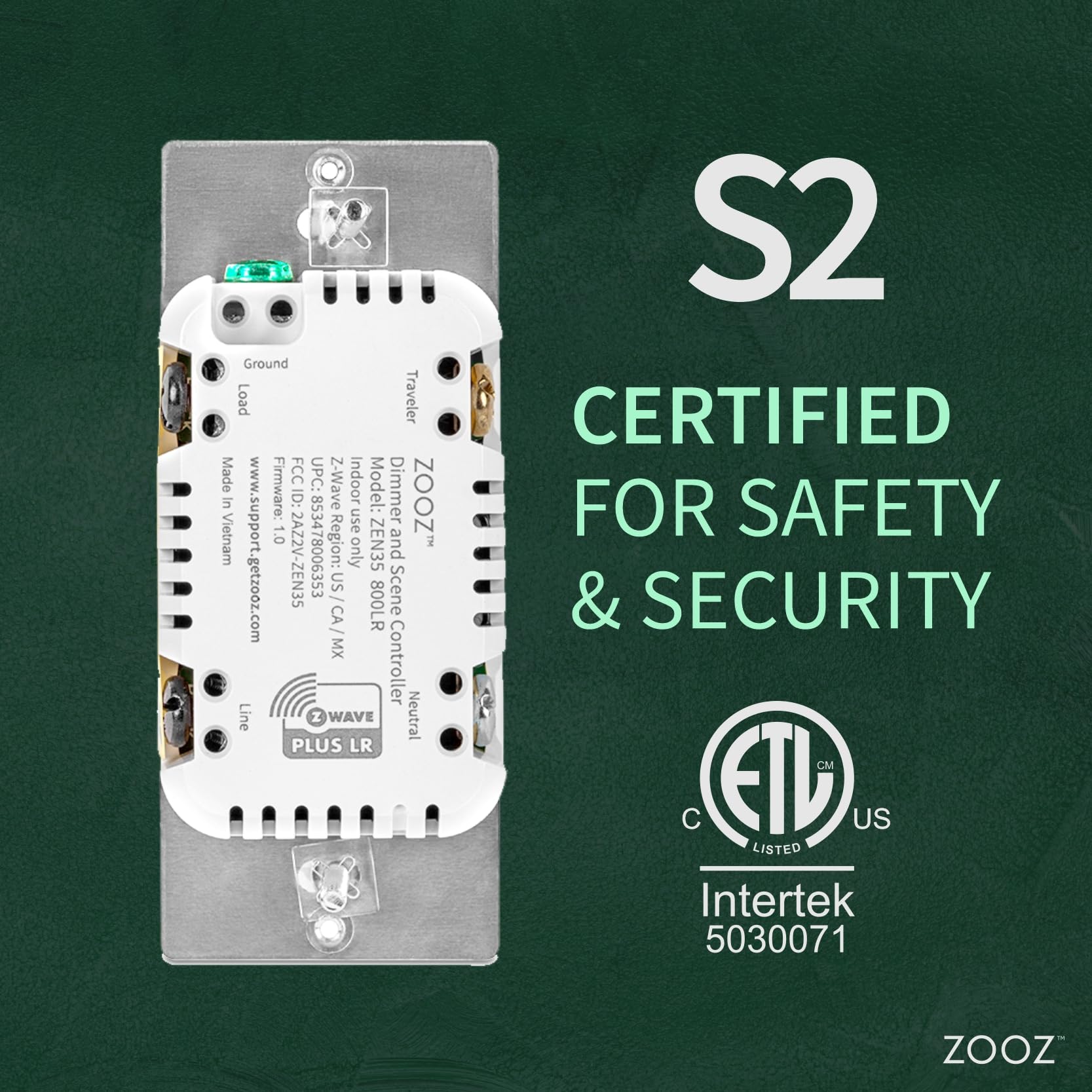 ZOOZ Zen35 800LR living room install enables seamless lighting scenes
