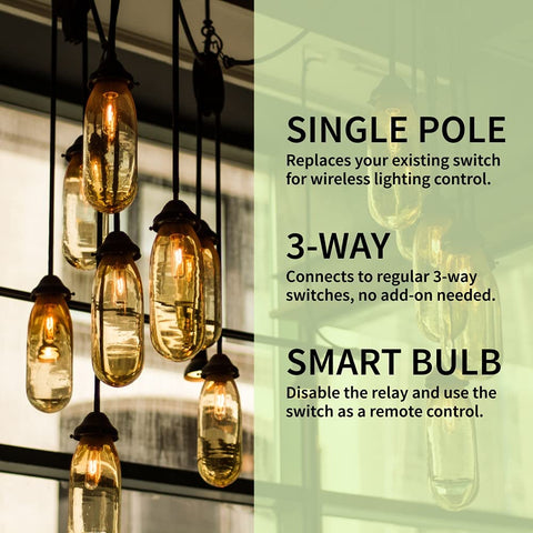 Zooz ZEN71 800LR direct 3-way connection enables no add-on switch.