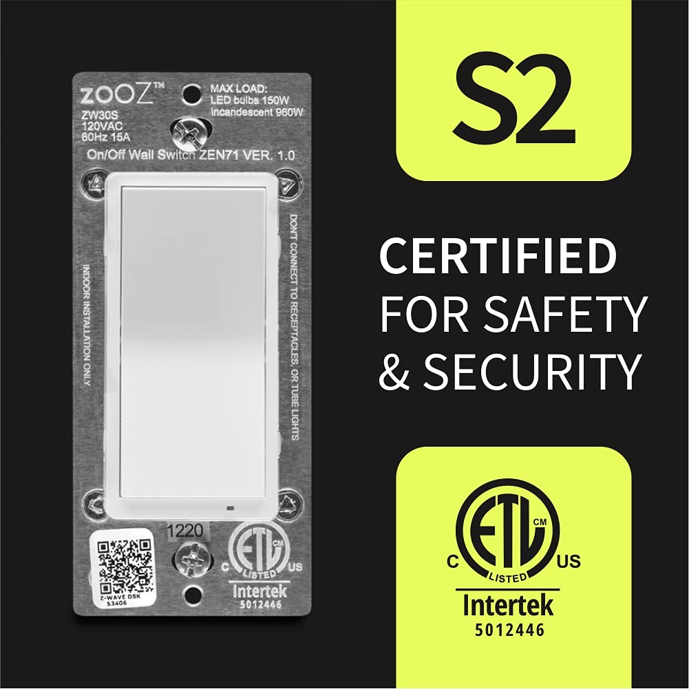Zooz 800LR installation notes emphasize neutral wire requirement.