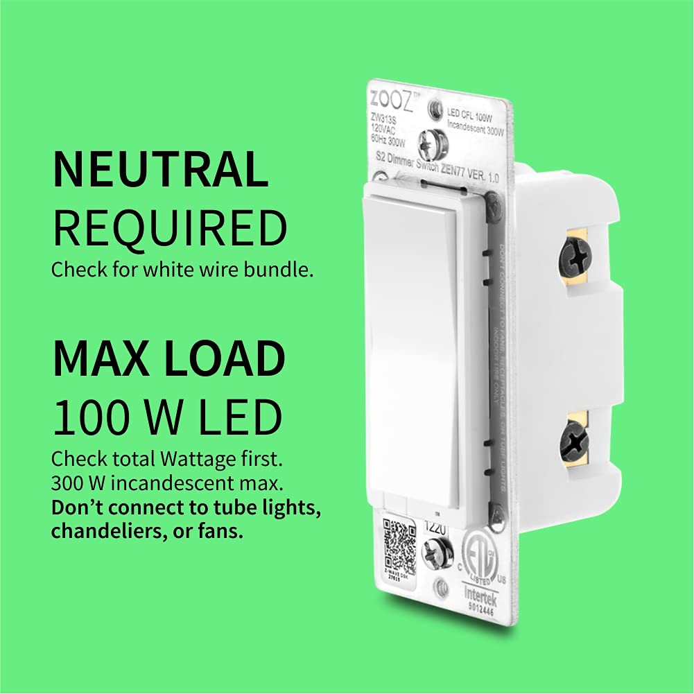 Zooz ZEN77 800LR three-way setup illustrating compatible wiring with existing switches