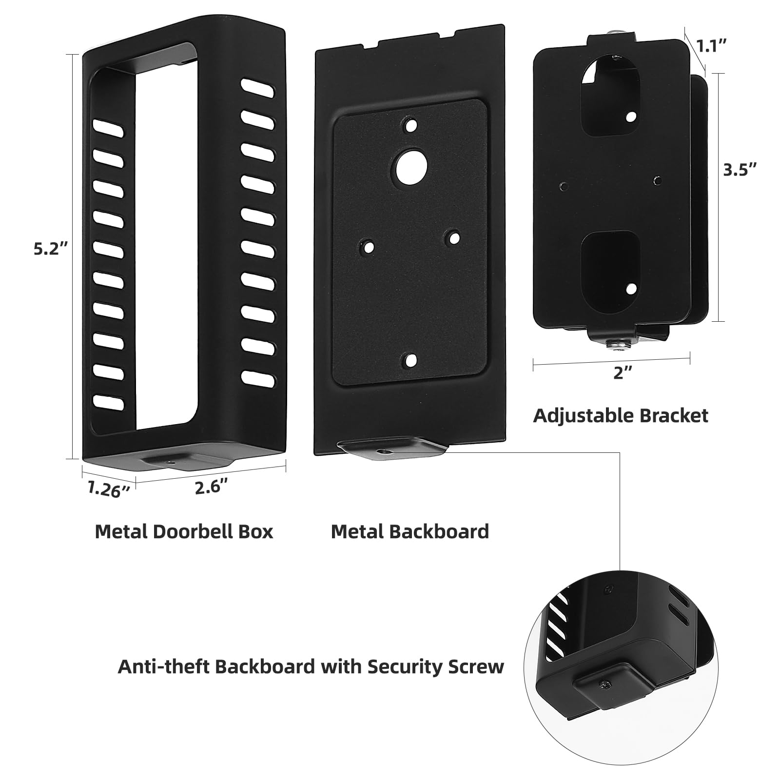ZOPPEN secure mounting reduces theft risk while preserving camera view
