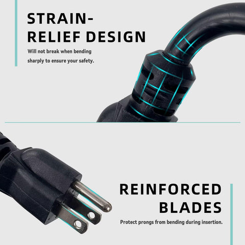 Zorky all-weather extension cord designed to resist UV and water.