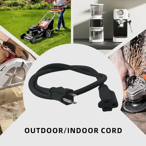 Zorky outdoor extension cord powers indoor/outdoor lighting setups.