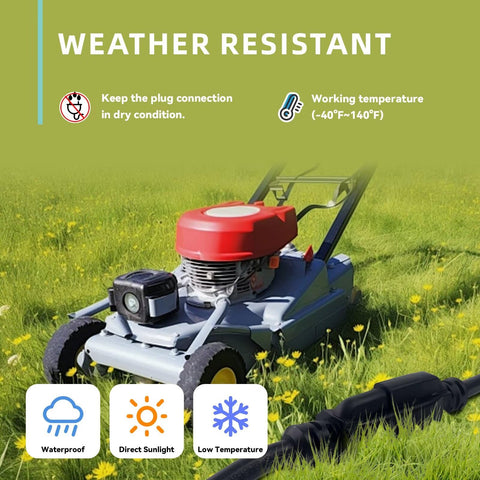 Zorky UV-resistant waterproof cord for gardening and lighting tasks.