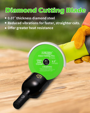 Close-up of ZORUNNA diamond blade showing durable segments for clean cuts.