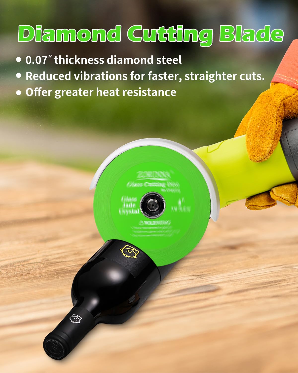 ZORUNNA ultra-thin blade cuts tiles with a smooth finish and reduced noise.