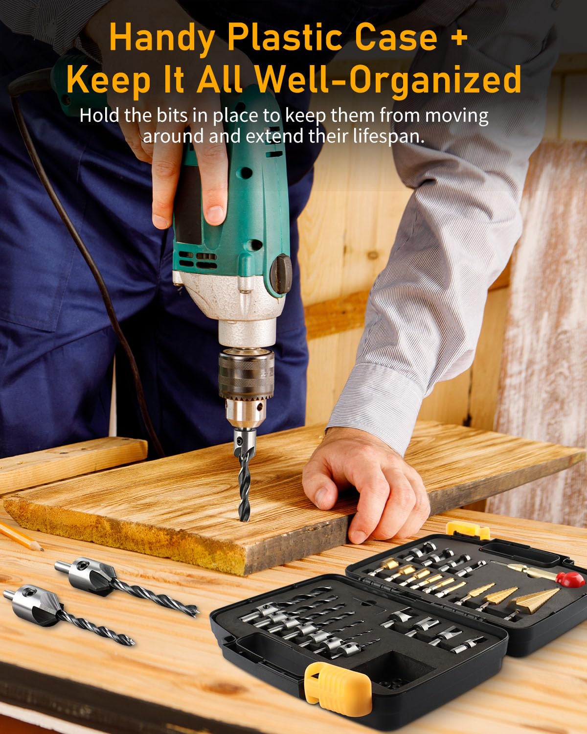 ZORUNNA high-speed steel drill bits for durable wood projects