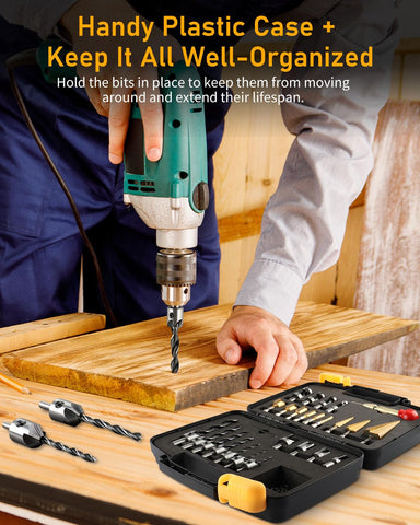 ZORUNNA high-speed steel drill bits for durable wood projects