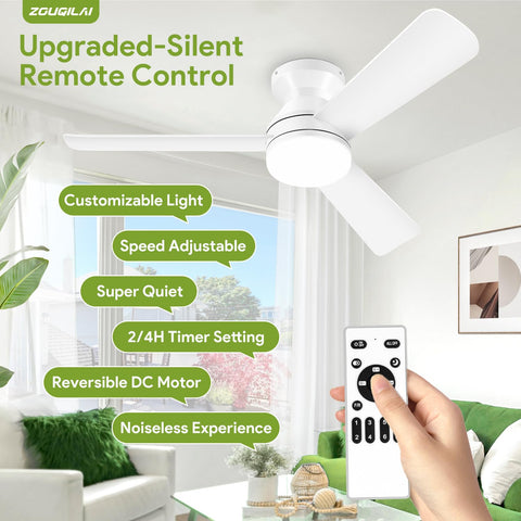 ZOUQILAI remote control provides six speeds and convenient adjustments.