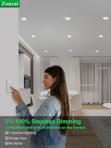 Zouzai side 5CCT selector adapts to ambience.