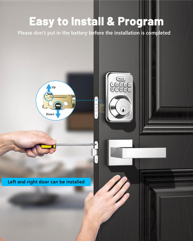 Zowill two-lever-handles set complements various front-door styles.