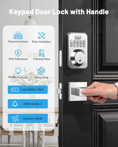 Zowill weatherproof IP54 lock withstands rain and shine for daily durability.