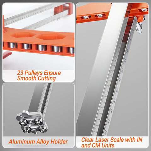 ZOYACREATE drywall cutting tool dual-positioners ensure stable guide for precise cuts