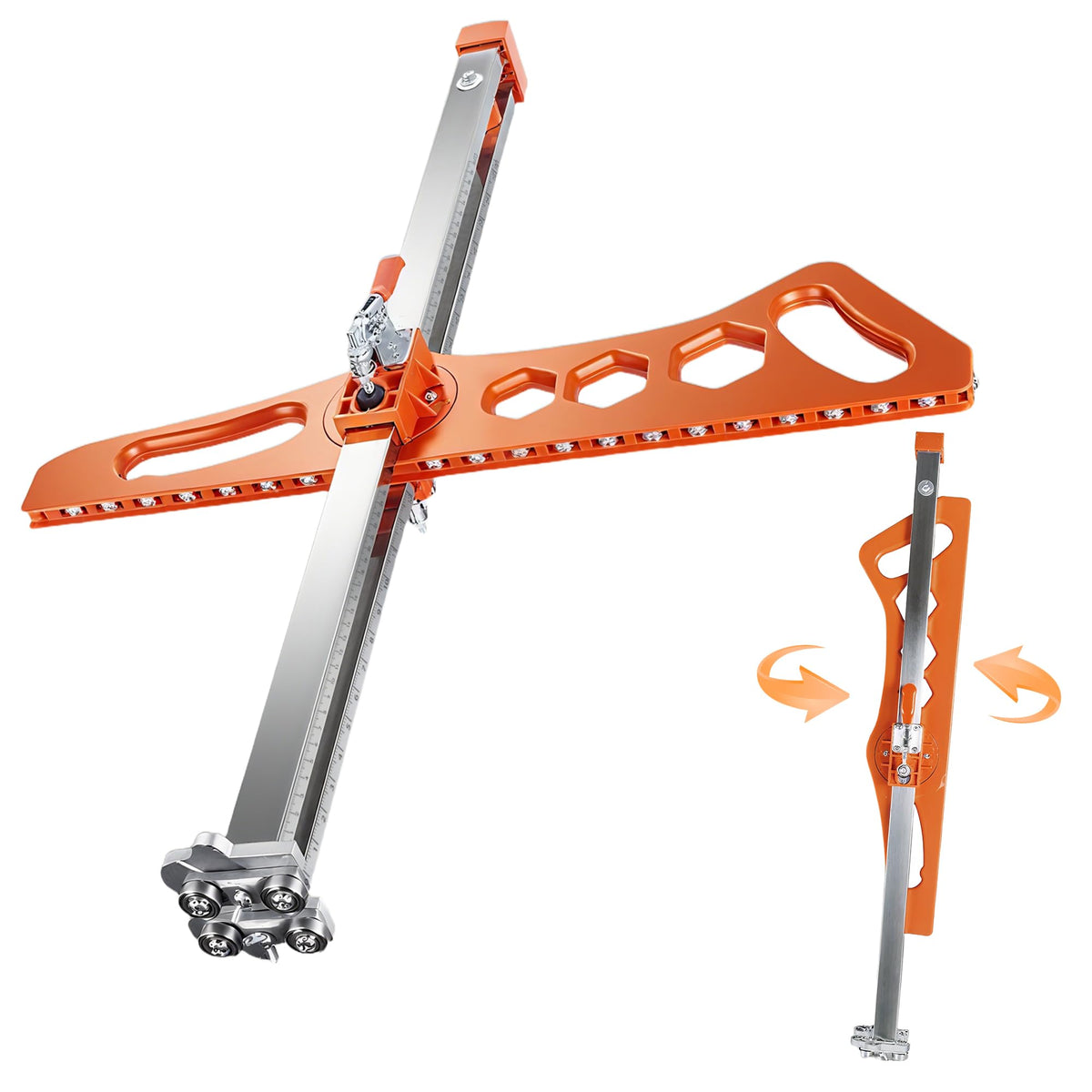ZOYACREATE drywall cutting tool foldable front view highlights portable on-site cutting efficiency