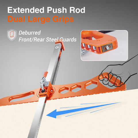 ZOYACREATE drywall cutting tool foldable side view shows compact storage for easy transport