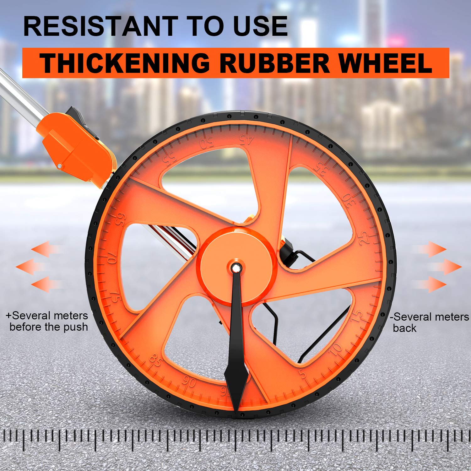 Zozen wheel kickstand with starting point arrow supports stable setup.