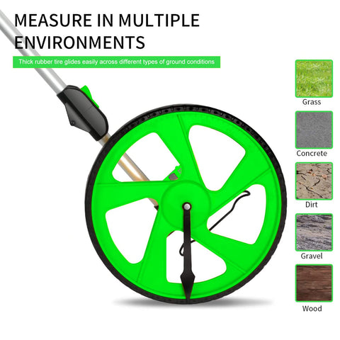 Zozen distance measuring wheel with one-key reset.