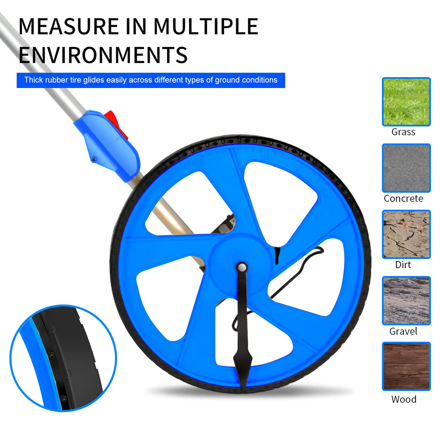 Zozen Measuring Wheel backpack included for easy transport.