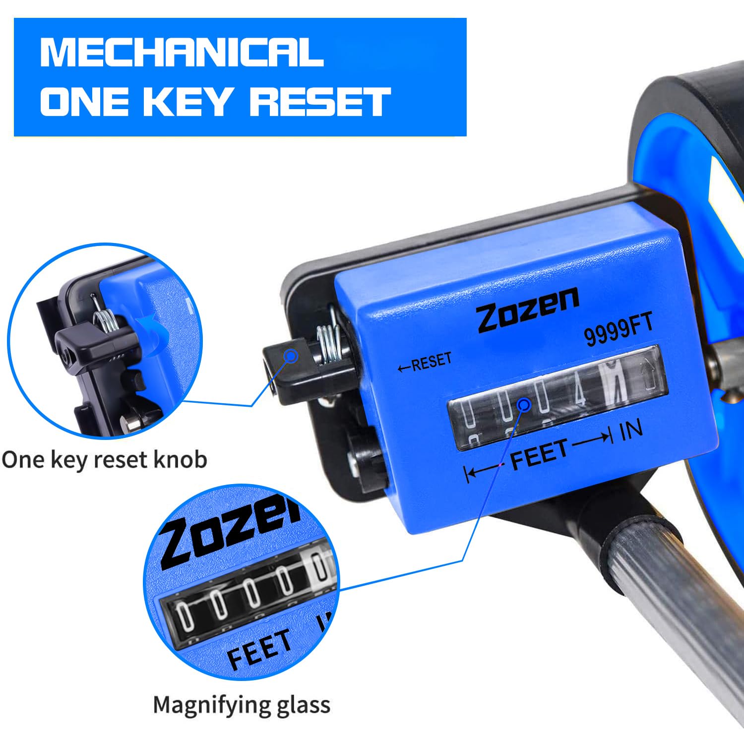 Zozen measuring wheel with carrying bag for easy transport