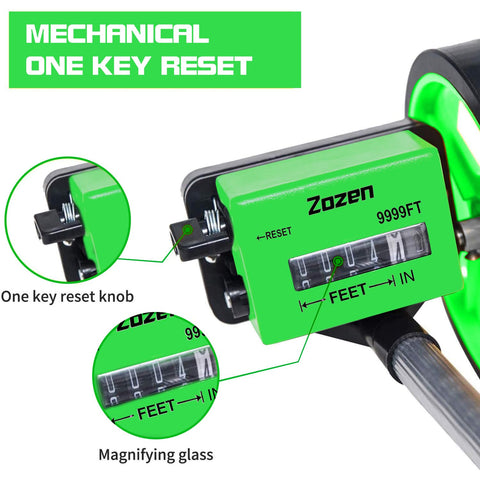 Carrying bag included with Zozen measuring wheel for easy transport