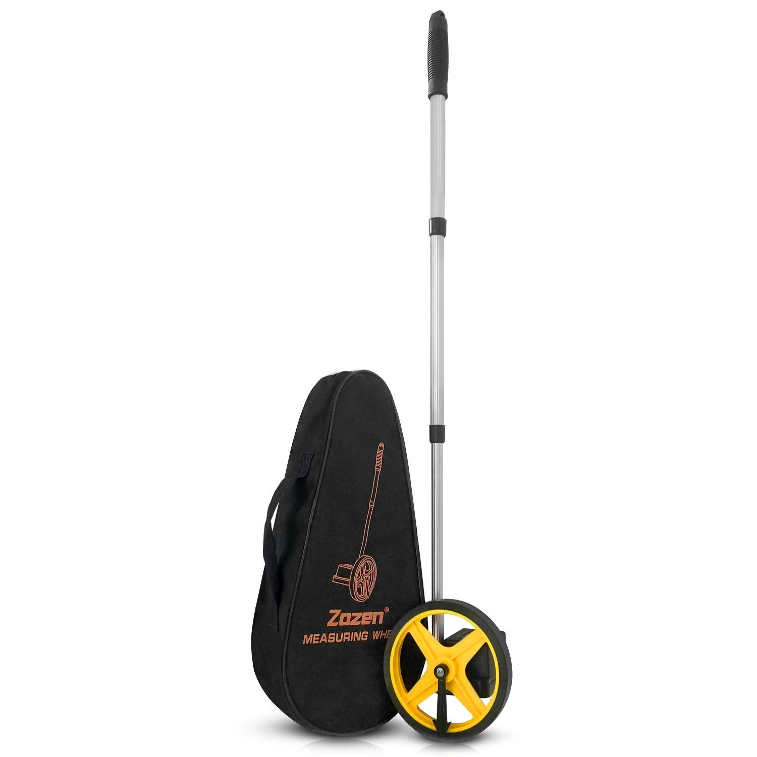Zozen measuring wheel full assembly shows compact design for outdoor measurements.
