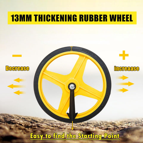Zozen measuring wheel one-key reset button enables quick measurements.