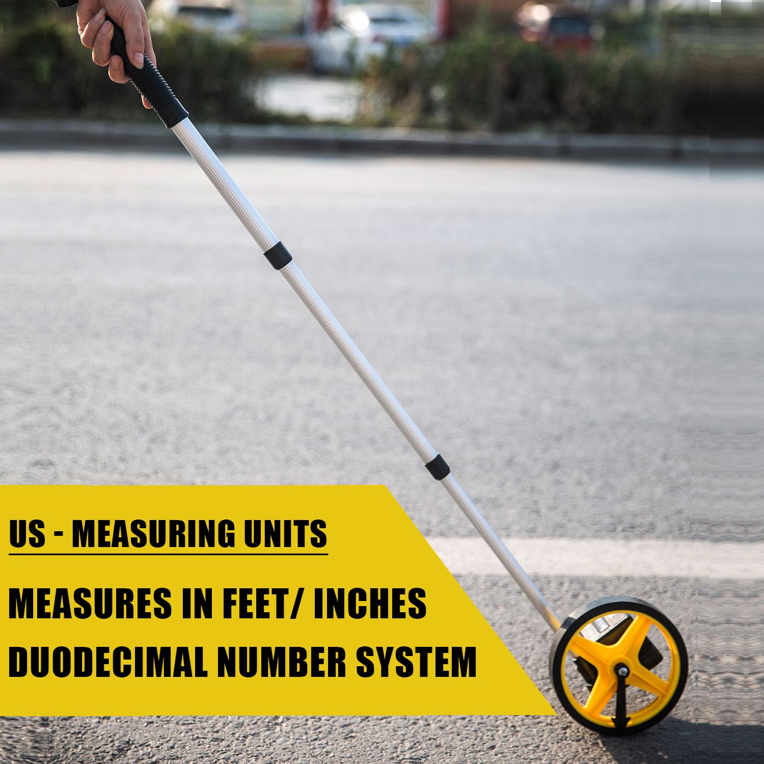 Zozen measuring wheel starting point arrow indicates easy measurement start.